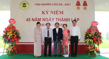 Thư cảm ơn Lễ kỷ niệm 45 năm thành lập Viện Nghiên cứu Da - Giầy